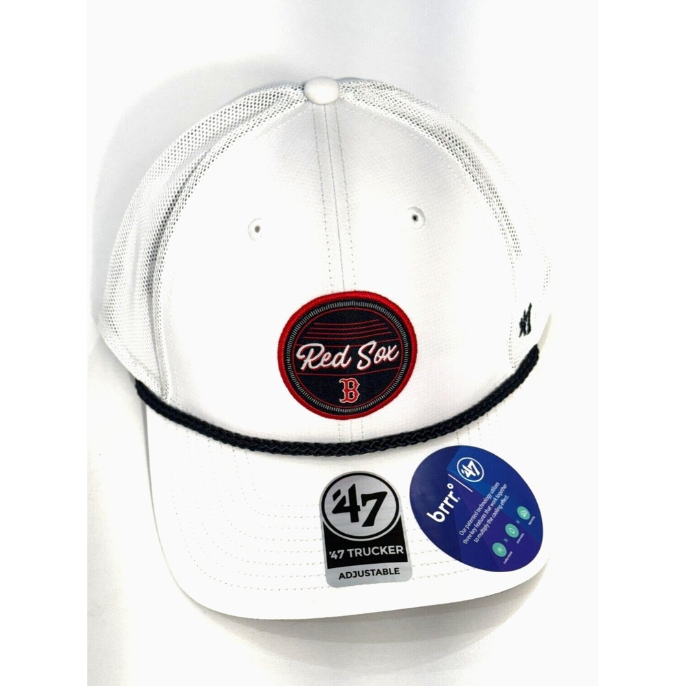 Boston Red Sox '47 BRRR Fairway White Trucker Hat Adjustable NEW Snapback
